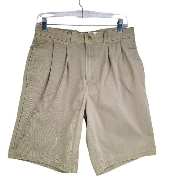 Duck Head Mens Shorts 31” Tan Pleated Outdoor Regular Fit Vintage 90s Y2K - Picture 1 of 7